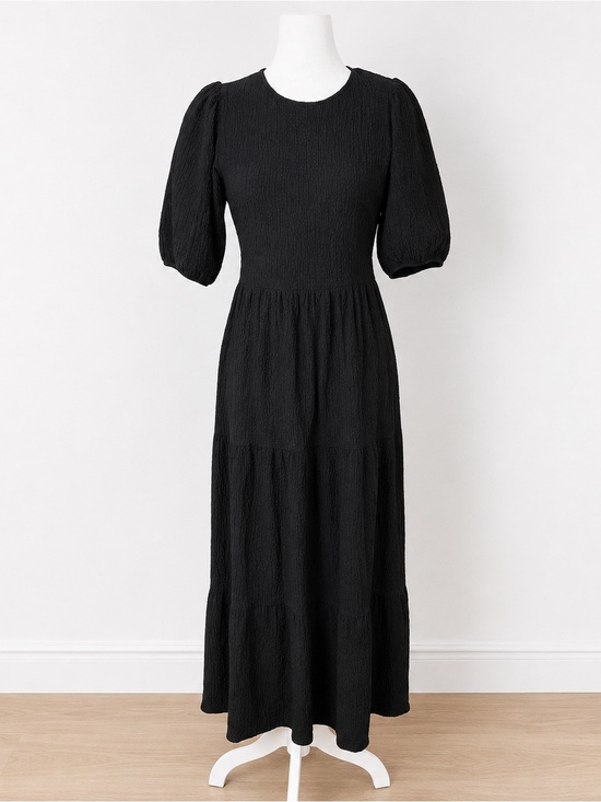 Desigual Dresses & Skirts - Desigual Black Open Back Midi Dress NWT Size M Statement $200 Retail